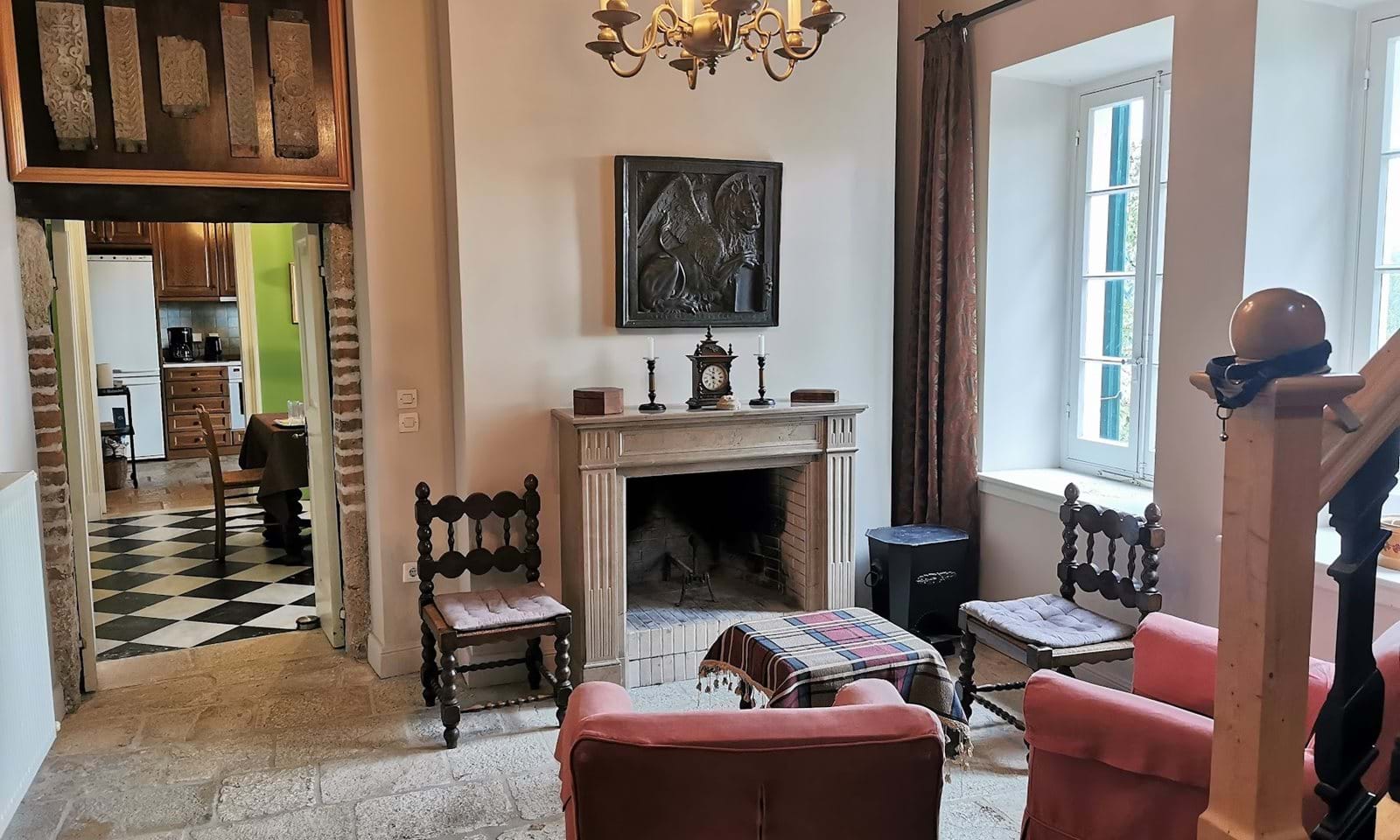 Kaminzimmer im OG vom Gutshaus auf Korfu