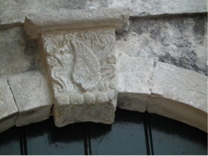 Hitsorisches Wappen des Gutshauses Montebello, Haus auf Korfu kaufen